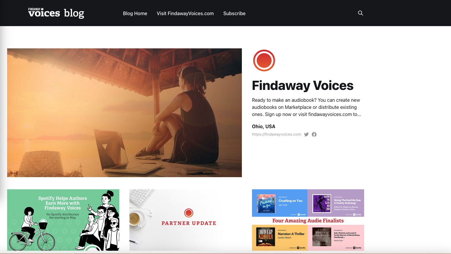 “Spotify’s Findaway Voices Offers Independent Authors Highest Royalties for Audiobooks”