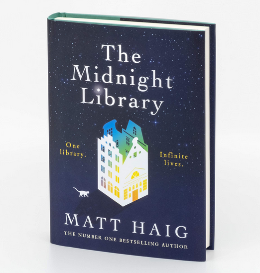 Impression rigide for Sale avec l'œuvre « Matt Haig La bibliothèque de  minuit - Citation de livres » de l'artiste humnoo