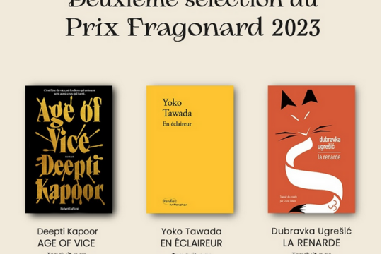 Prix Fragonard sélection 2023