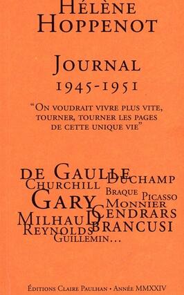 Journal 19451951  on voudrait vivre plus vite t_C Paulhan_9782912222817.jpg