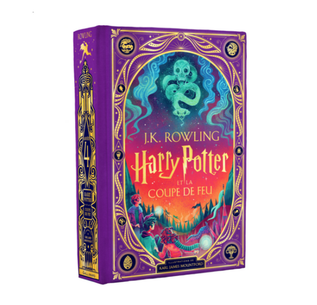 Couverture d'Harry Potter et la coupe de feu, illustré par Karl James Mountford