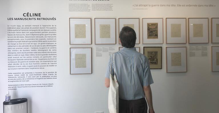 L'exposition "Céline. Les manuscrits retrouvés" se tient du 6 mai au 16 juillet à la Galerie Gallimard (Paris 7e)