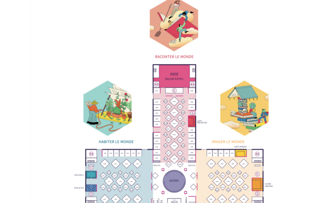 Plan du Festival du livre de Paris