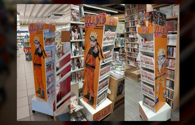PLV Naruto en librairie