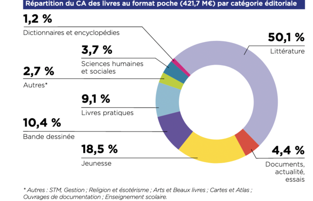 L'importante croissance du manga en 2021 – qui se vend majoritairement au format poche – a fait passer le segment de la bande dessinée devant le pratique.