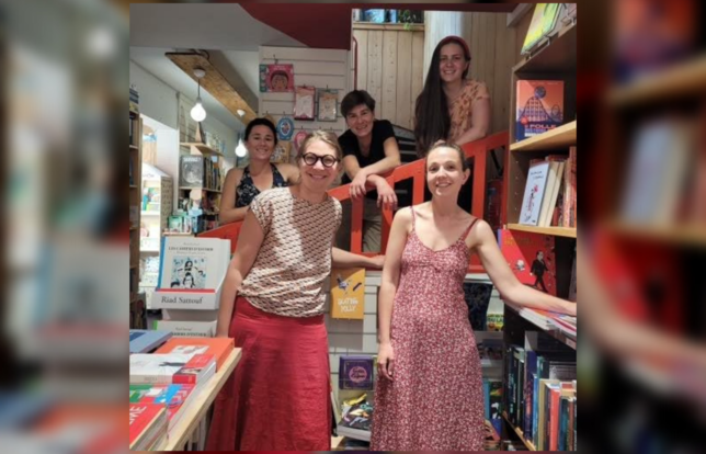 L'équipe de la librairie l’Embarcadère à Saint-Nazaire 