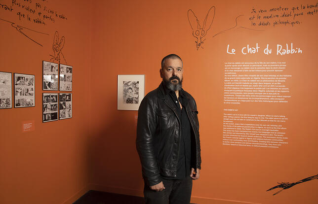 Joann Sfar pour son expo "La vie dessinée" au musée d'art et d'histoire du Judaïsme