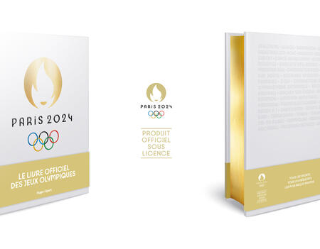 Couverture et tranche du Livre-souvenir officiel des Jeux Olympiques de Paris 2024