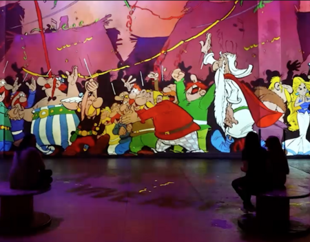 Astérix à l'Atelier des Lumières