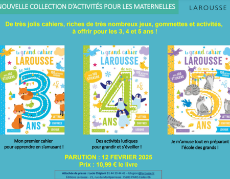 Visuel collection Grands cahiers pour les maternelles Larousse