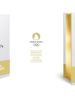 Couverture et tranche du Livre-souvenir officiel des Jeux Olympiques de Paris 2024