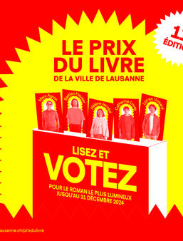 Visuel Prix du livre de la ville de Lausanne 2024