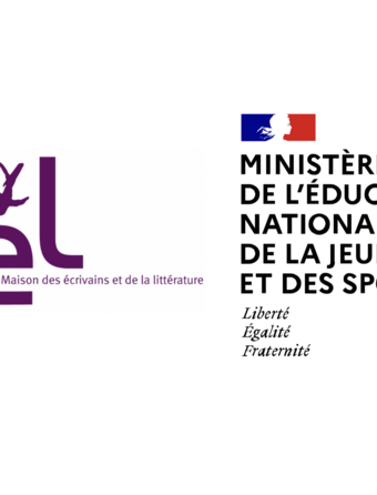 Logo Maison des écrivains et ministère de l'Education