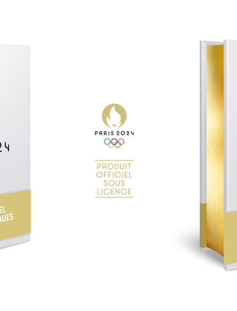 Couverture et tranche du Livre-souvenir officiel des Jeux Olympiques de Paris 2024