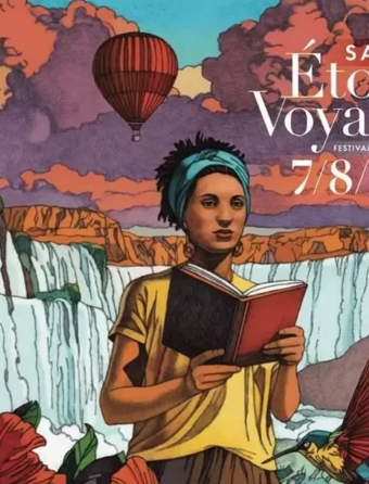 Affiche de l'édition 2025 du festival Étonnants Voyageurs