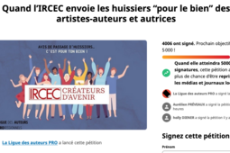 pétition ligue des auteurs professionnels Ircec