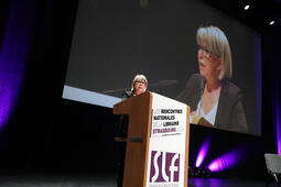 Anne martelle la présidente du SLF