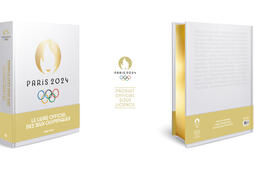 Couverture et tranche du Livre-souvenir officiel des Jeux Olympiques de Paris 2024