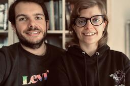 Vincent Galesne et Samantha Satorres-Olivié, de la librairie Momie à Lorient