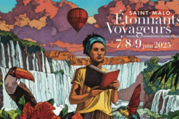 Affiche de l'édition 2025 du festival Étonnants Voyageurs