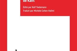 La Critique de la raison pure de Kant 1959_Klincksieck_9782252047422.jpg